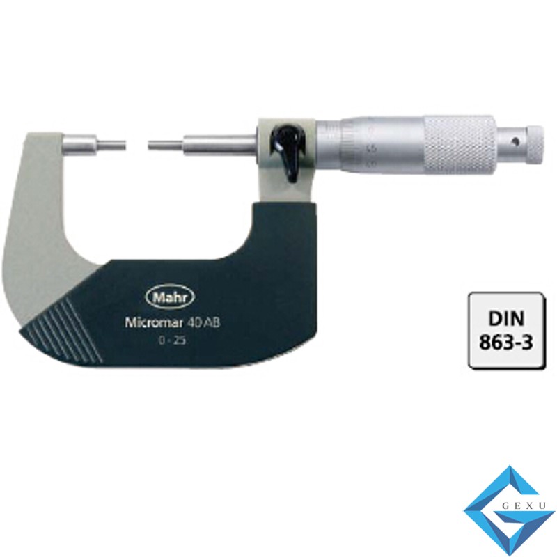 德國(guó)馬爾 千分尺40AB 小測(cè)量面 0-1"-2"-3"-4"mm 千分尺 4134921